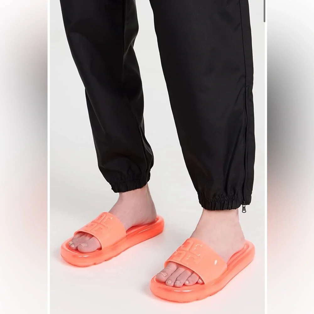 Women’s Coral Slide Sandals - Glossy Jelly Comfort